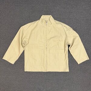 H&M Oversized Canvas Jacket in Beige